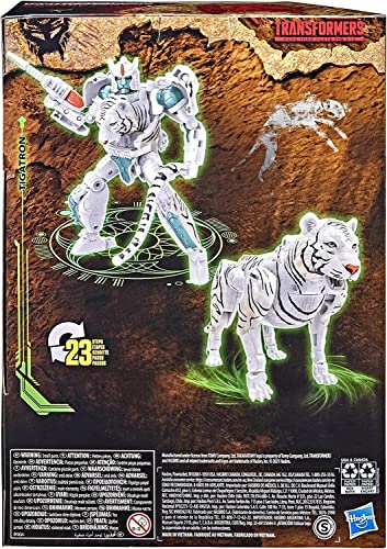 Transformers Toys Generations War for Cybertron: Kingdom Voyager WFC-K35 Tigatron Action Figure - Kids Ages 8 and Up, 7-inch