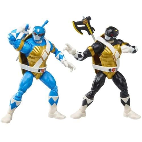 Power Rangers X Teenage Mutant Ninja Turtles Lightning Collection Donatello y Leonardo Blue Figuras de Acción