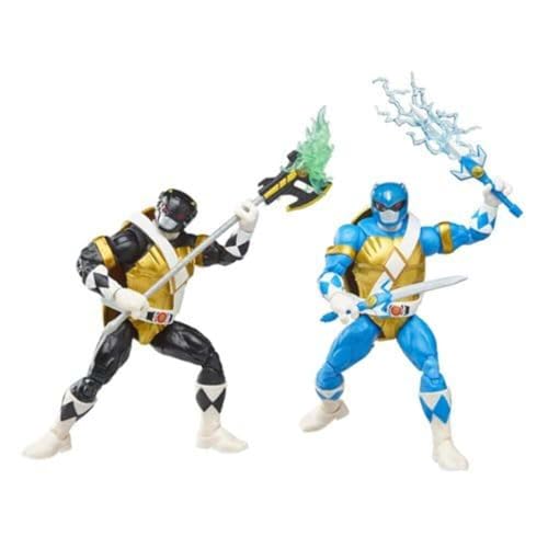 Power Rangers X Teenage Mutant Ninja Turtles Lightning Collection Donatello y Leonardo Blue Figuras de Acción